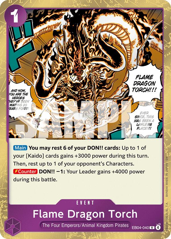 Flame Dragon Torch - EB04-040 - (The Azure Sea's Seven)