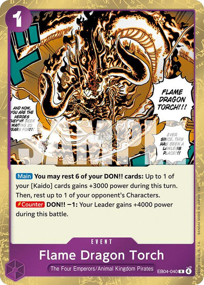 Flame Dragon Torch - EB04-040 - (The Azure Sea's Seven)