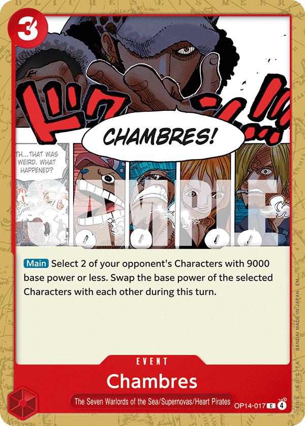 Chambres - OP14-017 - (The Azure Sea's Seven)