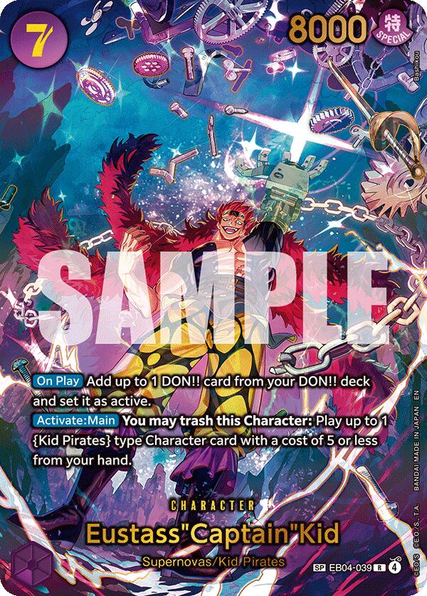 Eustass"Captain"Kid - EB04-039 (SP) - EB04-039 - (The Azure Sea's Seven)
