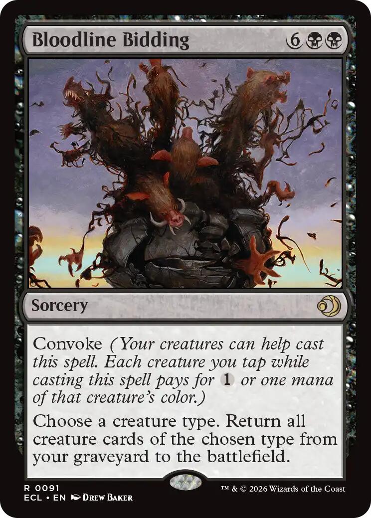 Bloodline Bidding - 91 - (Lorwyn Eclipsed)