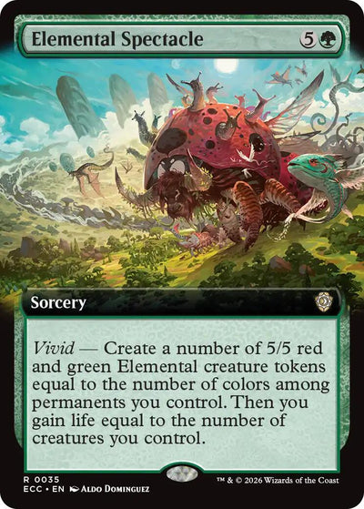 Elemental Spectacle (Extended Art) - 35 - (Commander: Lorwyn Eclipsed)