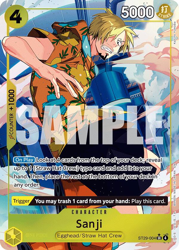 Sanji (Full Art) - ST29-004 - (Starter Deck 29: Egghead)