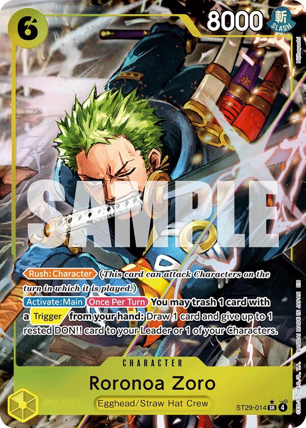 Roronoa Zoro (Full Art) - ST29-014 - (Starter Deck 29: Egghead)