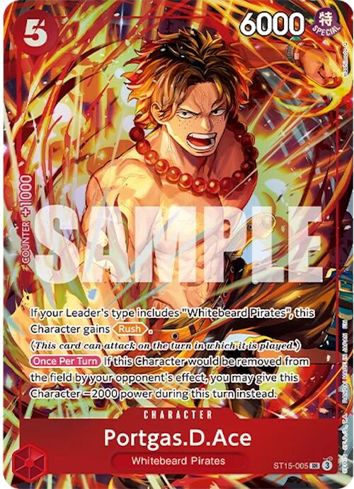 Portgas.D.Ace (Illustration Box Vol.5) - ST15-005 - (One Piece Promotion Cards)