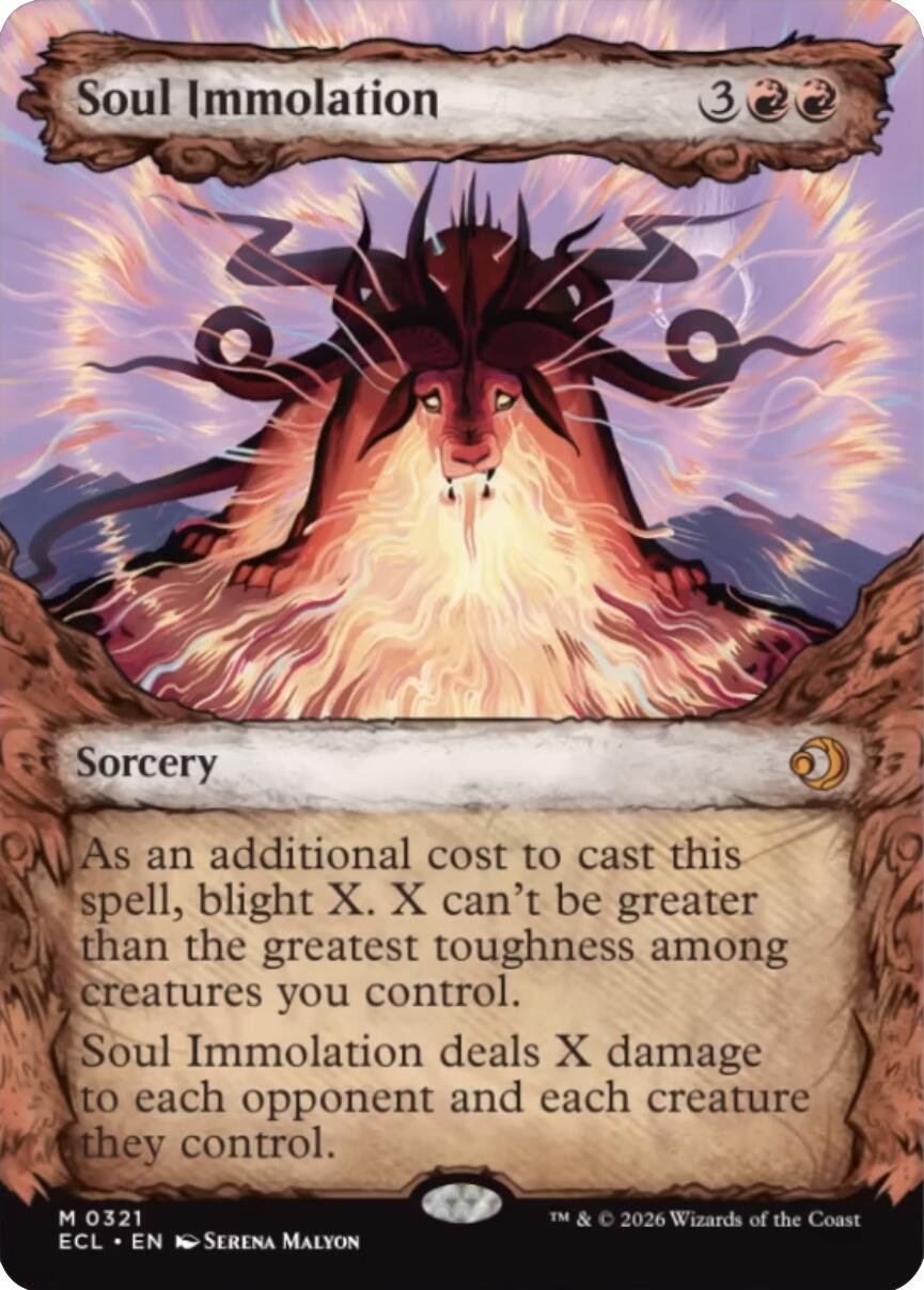 Soul Immolation (Showcase) - 321 - (Lorwyn Eclipsed)