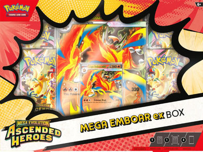 Pokemon TCG: Ascended Heroes Mega Emboar ex Box