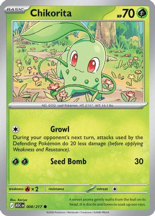 Chikorita 8 Me Ascended Heroes