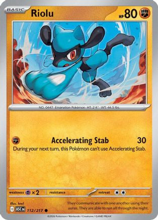 Riolu 112 Me Ascended Heroes