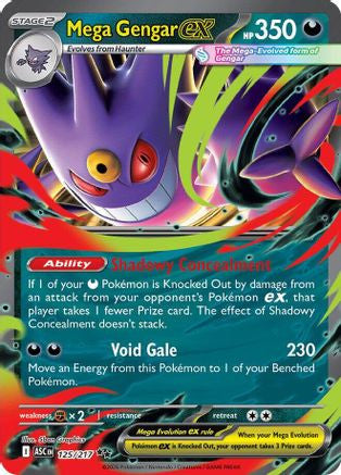 Mega Gengar Ex 125 217 125 Me Ascended Heroes Holofoil