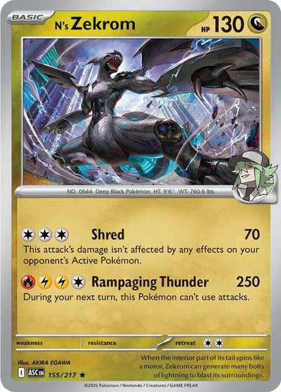 N's Zekrom - 155/217 - (ME: Ascended Heroes)