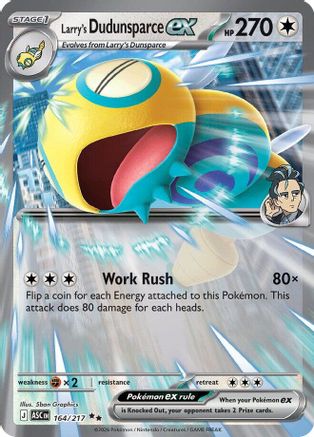 Larry's Dudunsparce ex (164) - ME Ascended Heroes Holofoil