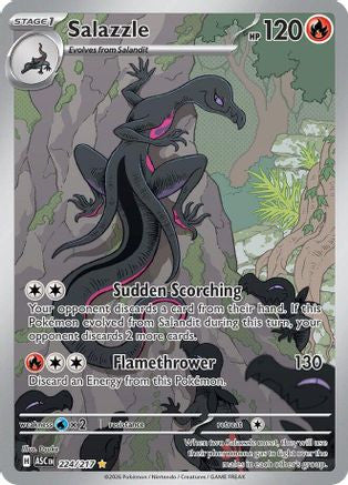 Salazzle 224 217 224 Me Ascended Heroes Holofoil