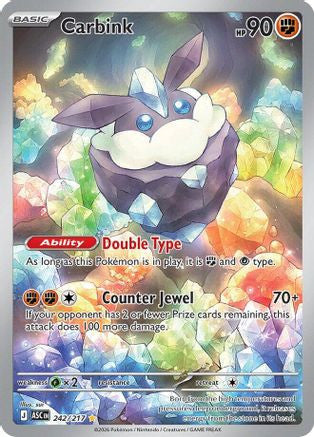 Carbink 242 217 242 Me Ascended Heroes Holofoil