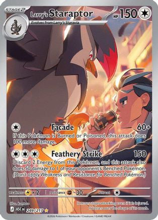 Larry's Staraptor 249 217 249 Me Ascended Heroes Holofoil