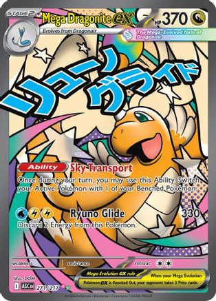 Mega Dragonite Ex 271 217 271 Me Ascended Heroes Holofoil