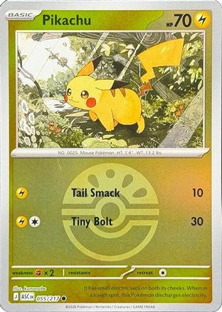 Pikachu Friend Ball 55 Me Ascended Heroes Reverse Holofoil
