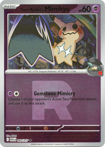 Team Rocket's Mimikyu - 097/217 (Team Rocket) - 097/217 - (ME: Ascended Heroes)