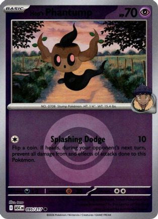 Hop's Phantump Energy Symbol Pattern 95 Me Ascended Heroes Reverse Holofoil