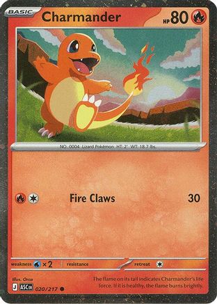 Charmander (Cosmos Holo) (20/217) - Miscellaneous Cards & Products Holofoil