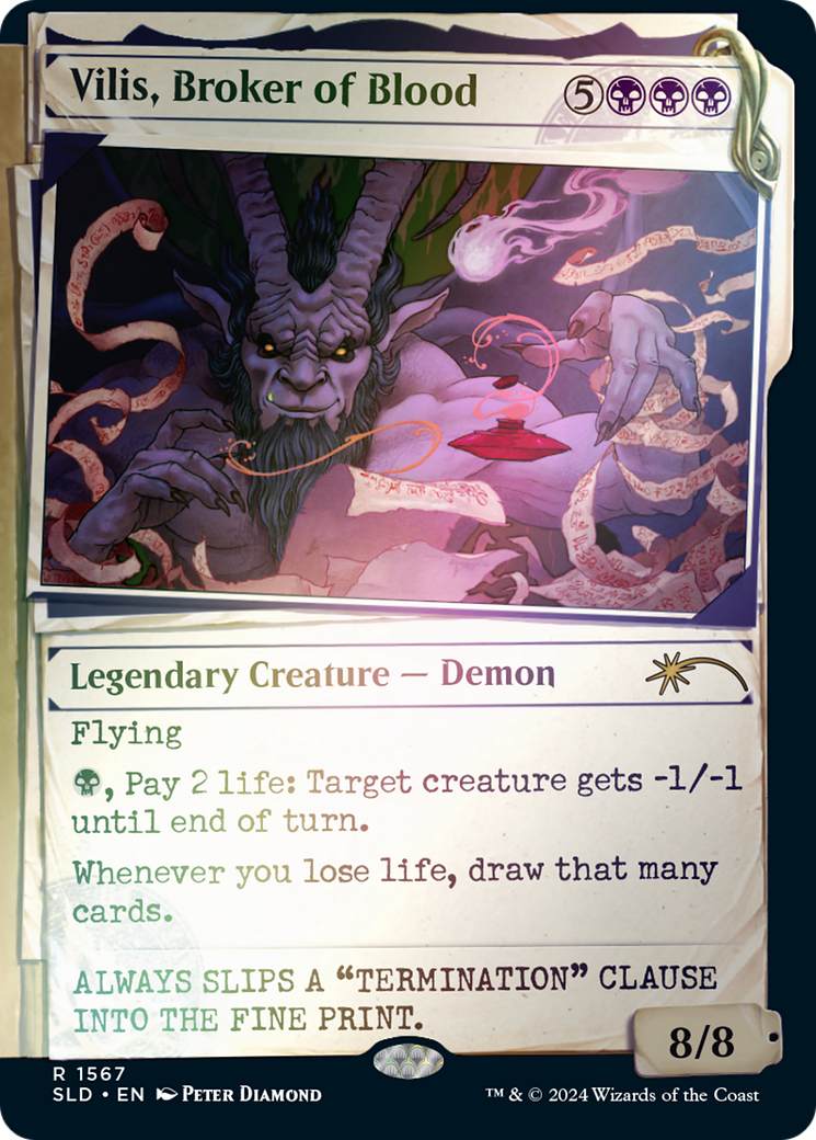 Vilis, Broker of Blood (SLD-1567â˜…) - Secret Lair Drop: (Showcase) Foil