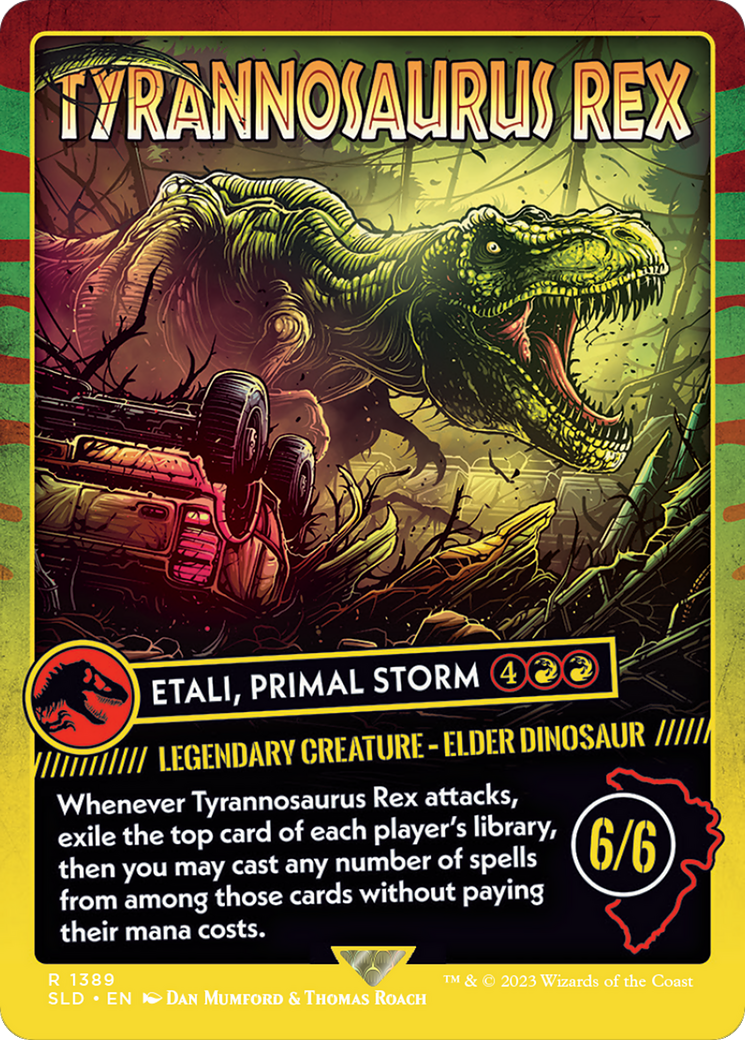 Etali, Primal Storm (SLD-1389) - Secret Lair Drop / Tyrannosaurus Rex (Borderless)