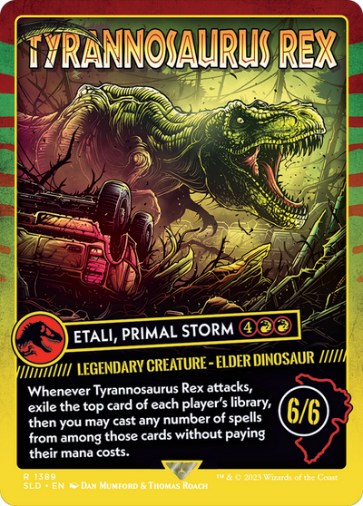 Etali, Primal Storm (SLD-1389) - Secret Lair Drop / Tyrannosaurus Rex (Borderless)