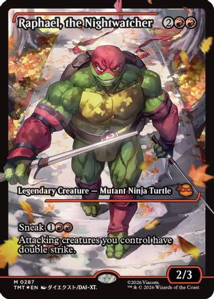 Raphael, the Nightwatcher (Showcase) (TMT-287) - Teenage Mutant Ninja Turtles Foil