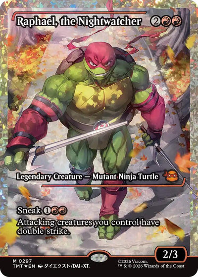 Raphael, the Nightwatcher (Showcase) (Fracture Foil) - 297 - (Teenage Mutant Ninja Turtles)