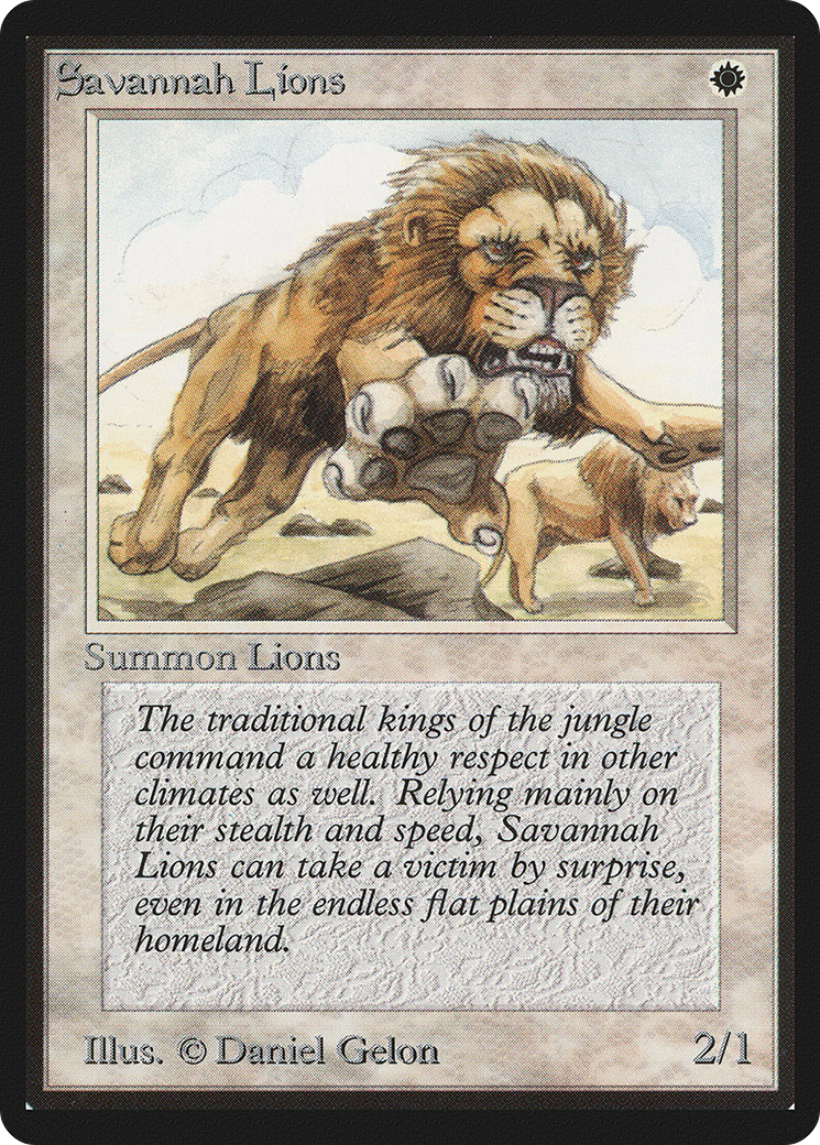 Savannah Lions (LEB-039) - Limited Edition Beta