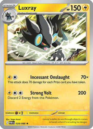 Luxray 28 Me03 Perfect Order Reverse Holofoil