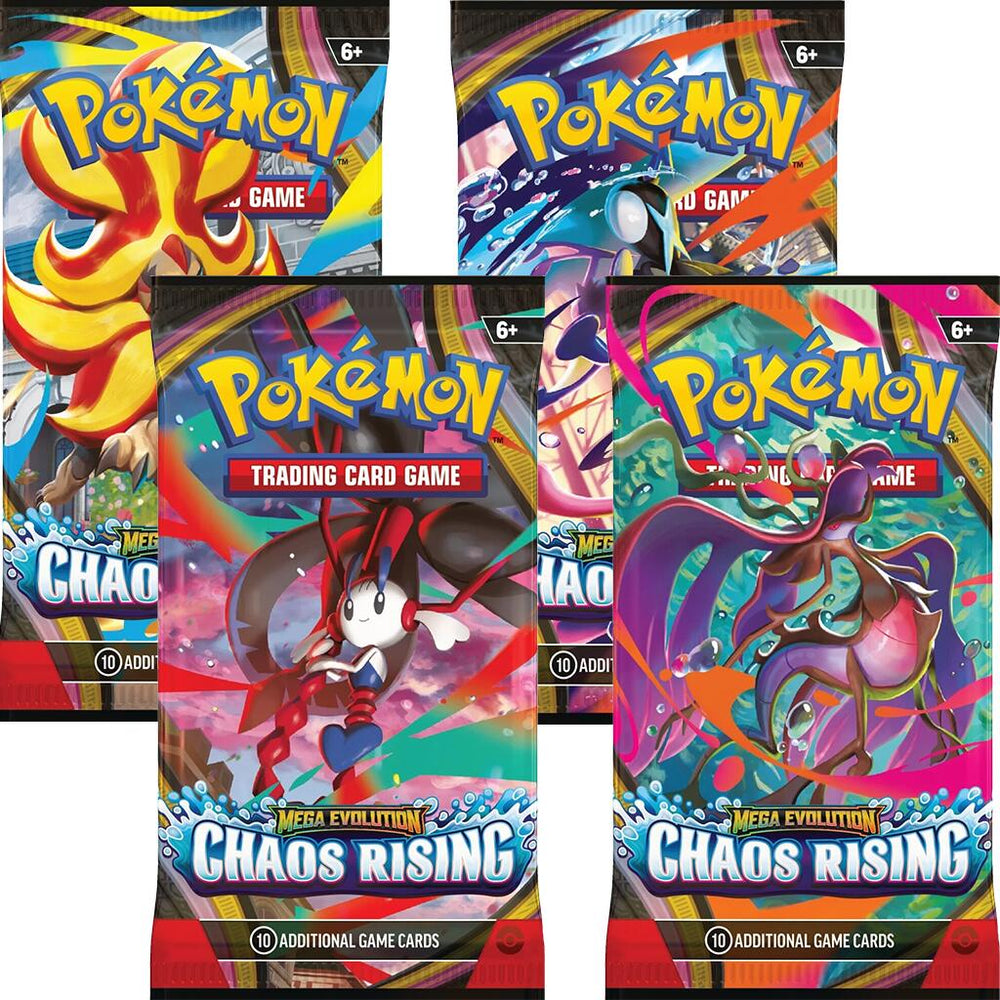 Pokemon TCG: Chaos Rising Booster Pack Art Bundle [Set of 4]
