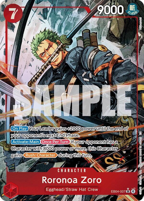 Roronoa Zoro (EB04-007) (Alternate Art) - EB04-007 - (Adventure on Kami's Island)