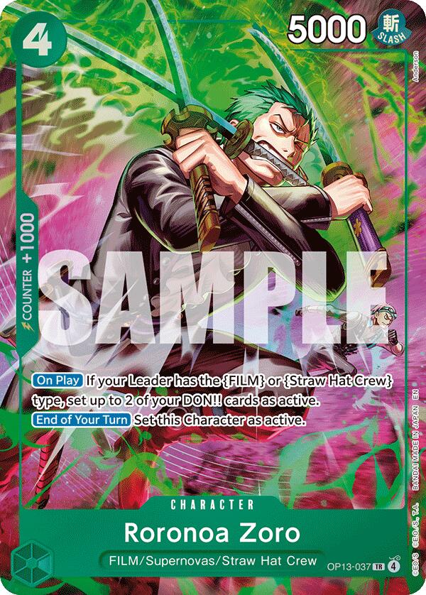 Roronoa Zoro (OP13-037) - OP13-037 - (Adventure on Kami's Island)