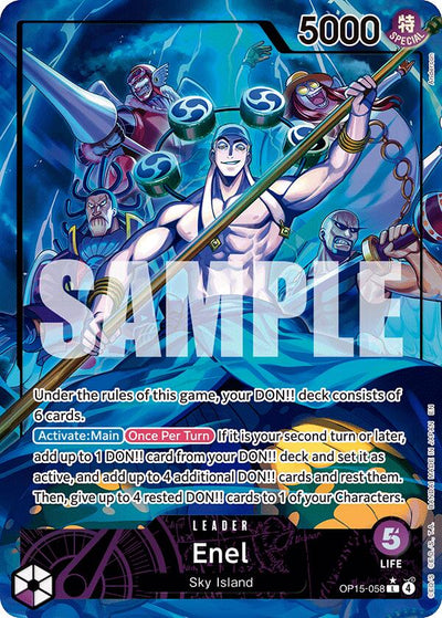 Enel (OP15-058) (Alternate Art) - OP15-058 - (Adventure on Kami's Island)