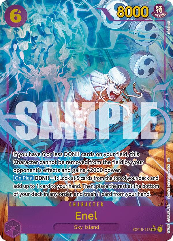 Enel (OP15-118) (Alternate Art) - OP15-118 - (Adventure on Kami's Island)