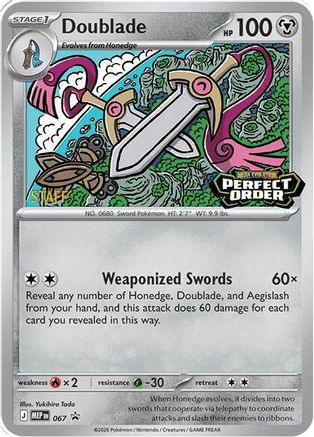 Doublade - 067 [Staff] 67 - ME Mega Evolution Promo Holofoil