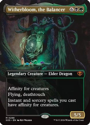 Witherbloom, the Balancer (Borderless) (SOS-288) - Secrets of Strixhaven Foil