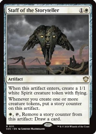 Staff of the Storyteller (SOC-111) - Commander: Secrets of Strixhaven