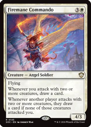 Firemane Commando (SOC-145) - Commander: Secrets of Strixhaven
