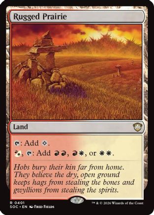 Rugged Prairie (SOC-401) - Commander: Secrets of Strixhaven