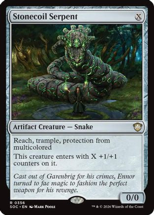 Stonecoil Serpent (SOC-356) - Commander: Secrets of Strixhaven