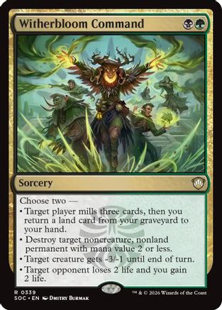 Witherbloom Command (SOC-339) - Commander: Secrets of Strixhaven