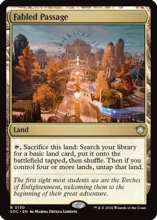 Fabled Passage (SOC-130) - Commander: Secrets of Strixhaven