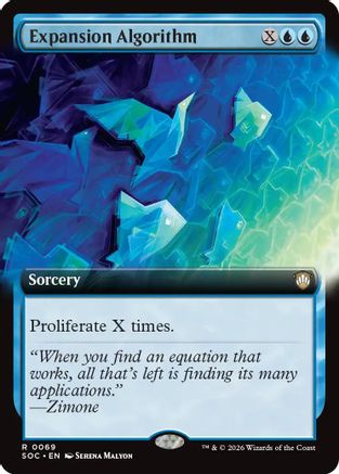Expansion Algorithm (Extended Art) (SOC-069) - Commander: Secrets of Strixhaven