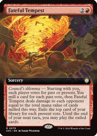 Fateful Tempest (Extended Art) (SOC-079) - Commander: Secrets of Strixhaven