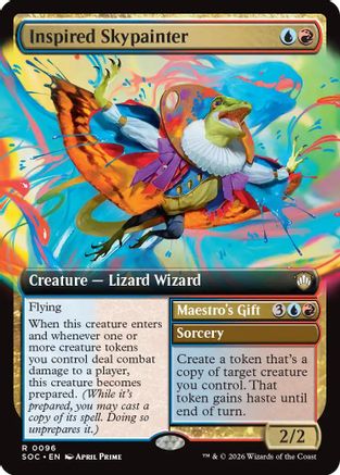Inspired Skypainter (Extended Art) (SOC-096) - Commander: Secrets of Strixhaven