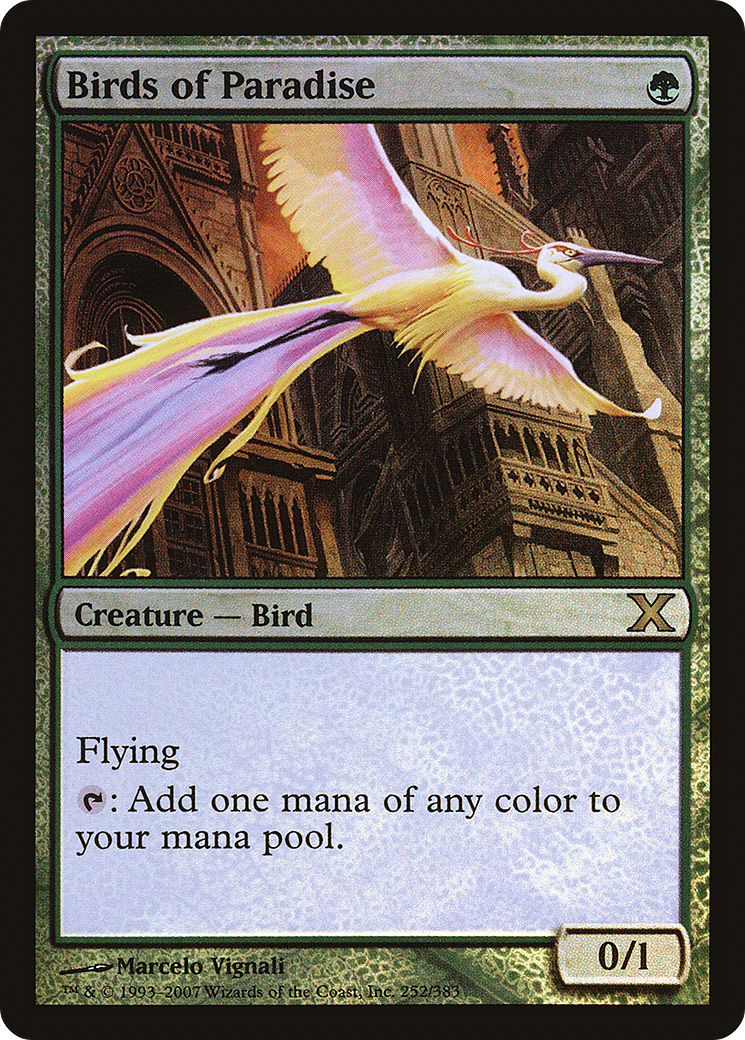 Birds of Paradise (10E-252â˜…) - Tenth Edition Foil