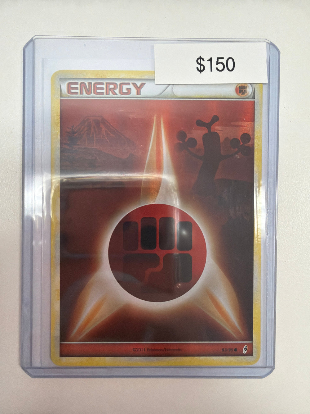Pokemon Call of Legends Reverse Holo Fighting Energy 93/95