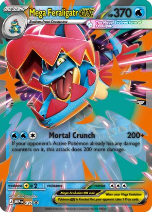 Mega Feraligatr ex - 036 36 - ME Mega Evolution Promo Holofoil